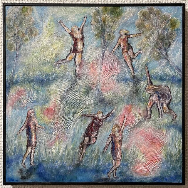 オリジナル絵画 油彩 タイトル Something Happiness_7 | iichi 日々の