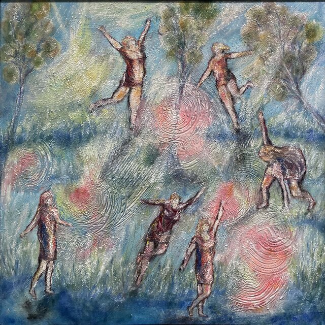 オリジナル絵画 油彩 タイトル Something Happiness_7 | iichi 日々の