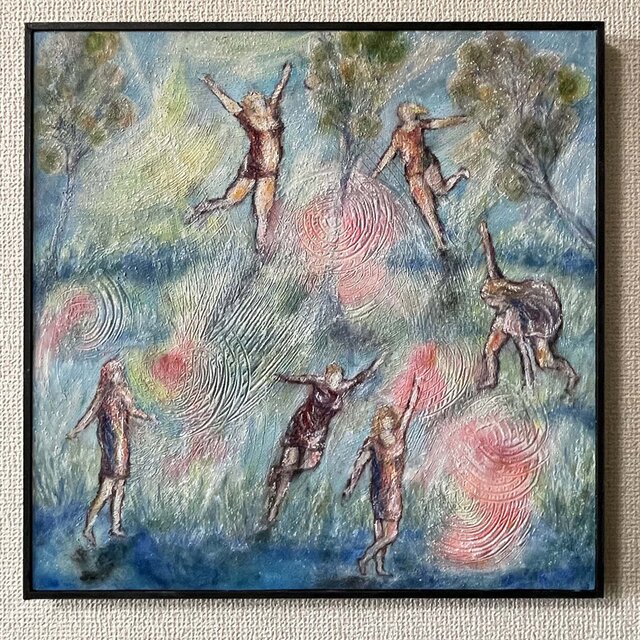 オリジナル絵画 油彩 タイトル Something Happiness_7 | iichi 日々の