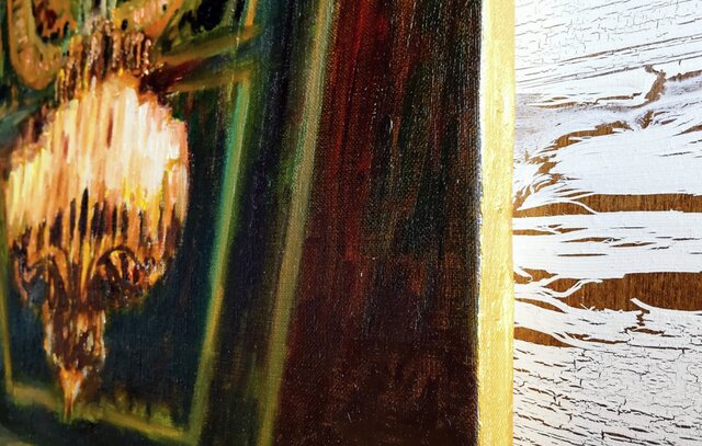 原画「シャンデリア B」F8・油彩 | iichi 日々の暮らしを心地よくする