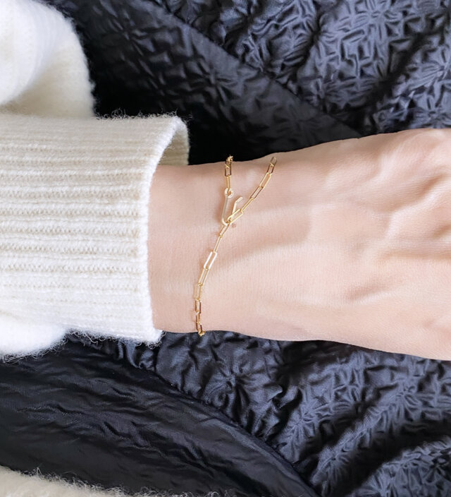14kgf Taste お好きな位置で留められる チェーン ブレスレット | iichi