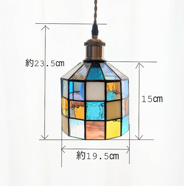 ステンドグラスライト LED ペンダント No.231 | iichi 日々の暮らしを
