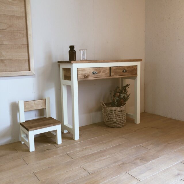 na 229. W90 カウンターテーブル 引き出し 木製 デスク 作業台