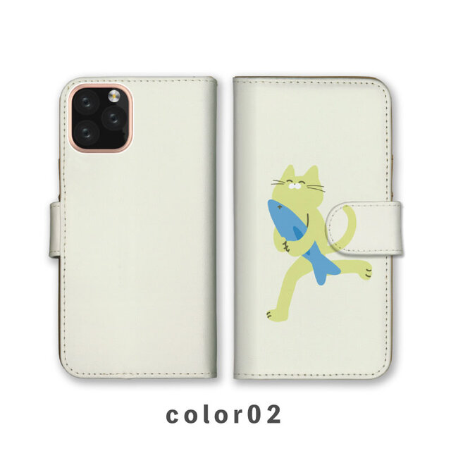 臆病猫 リバティプリント ガウチョ キュロット ⑥＆スマホケース 臆病