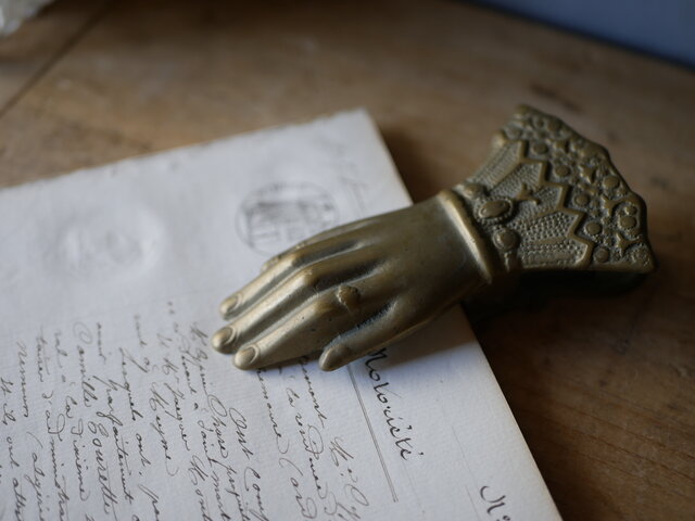 HAND 貴婦人の手 クリップ フランスアンティーク ブロカントのある生活