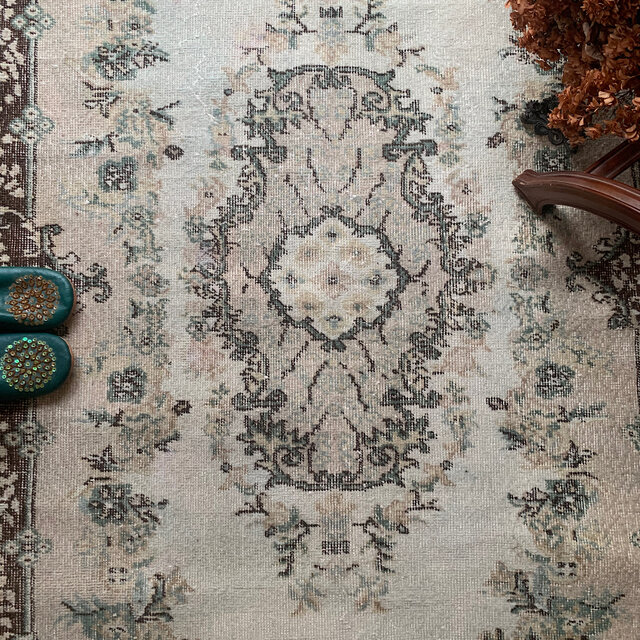 トルコヴィンテージラグ 202×116 トルコラグ 石田ゆり子さん