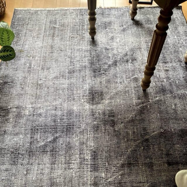 105×172 ダークグレイ オーバーダイ ワンカラー トルコヴィンテージ