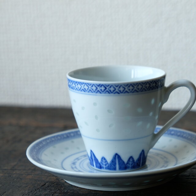 サマー特価¥1500→¥1000】美しいフォルム◇中国景徳鎮 蛍焼 デミタス