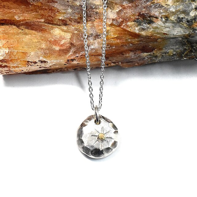 K18 太陽 シルバー ネックレス 一点物 No-010 | iichi 日々の暮らしを