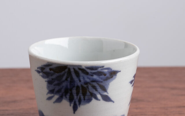 古伊万里 染付 岩に笹竹図 蕎麦猪口 江戸後期 | iichi 日々の暮らしを