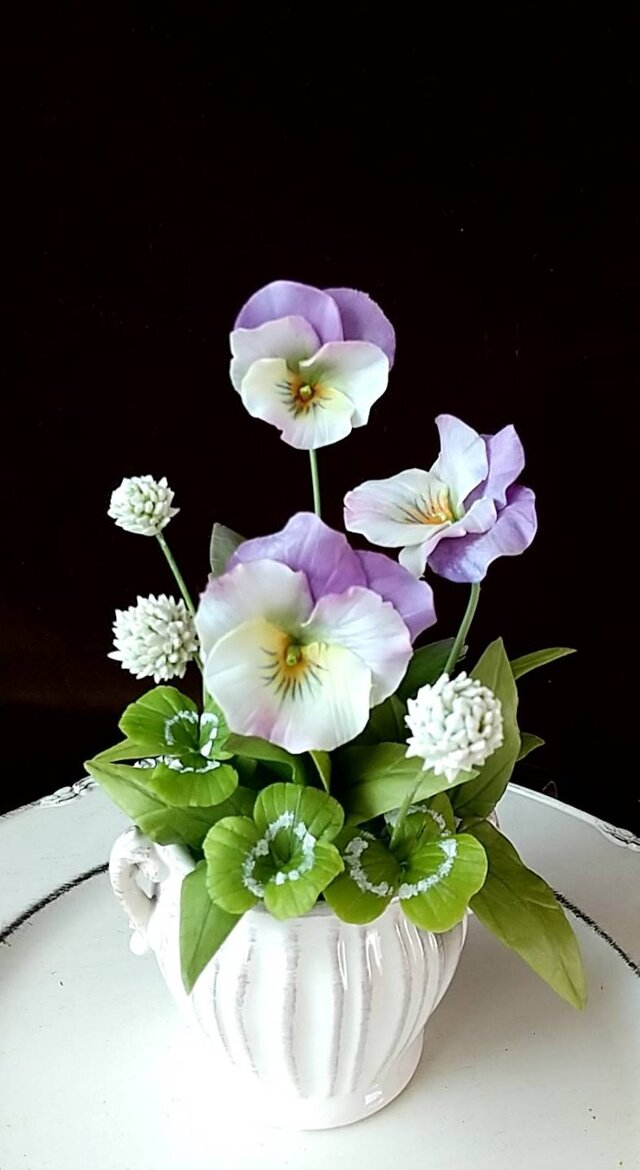 ☆クレイフラワー作品（花摘みー8）☆ | iichi 日々の暮らしを心地よく