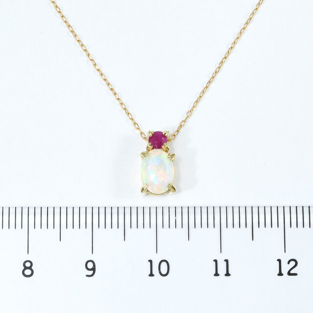 K18 オパール ルビー ペンダントトップ CG075CIBS | iichi 日々の
