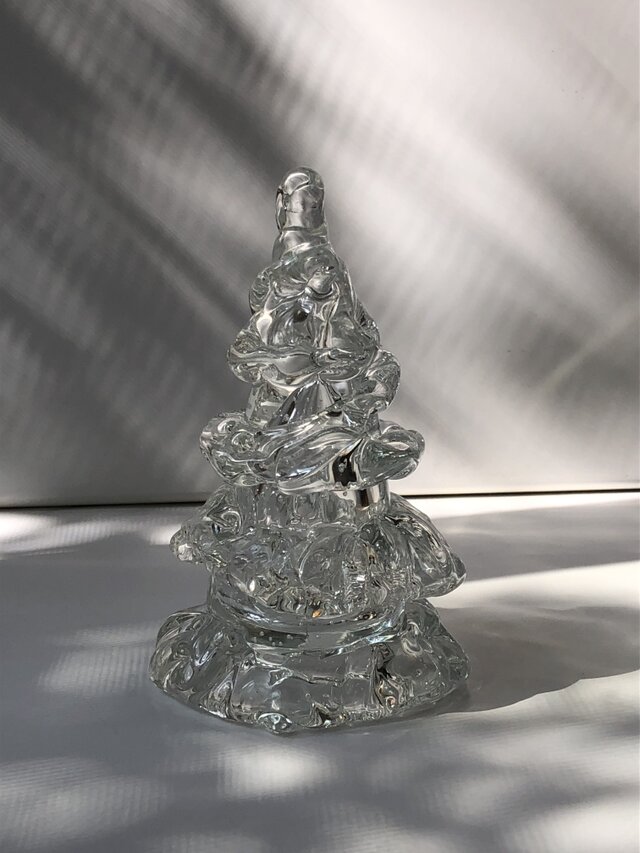 ガラスのクリスマスツリー④／ツリー／テーブルツリー／クリスタル