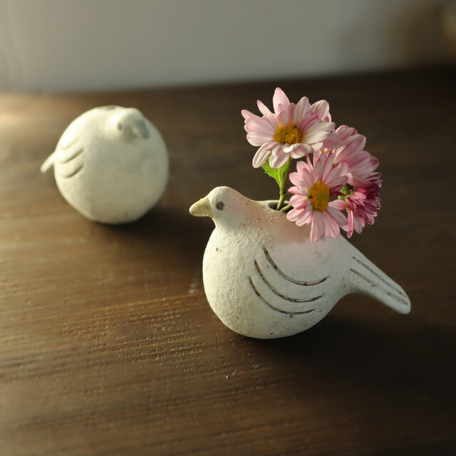 しろ鳥（黄色） / 花器 花瓶 | iichi 日々の暮らしを心地よくする