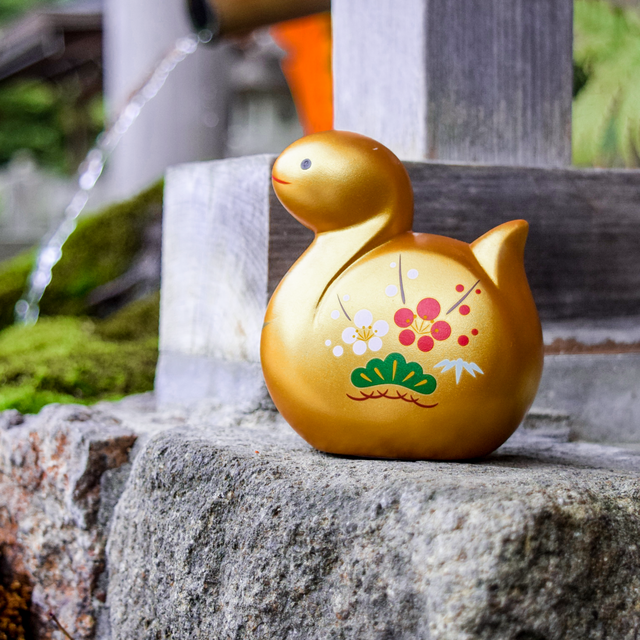 2025 招福干支 干支 蛇 巳年 彩耀招福巳(金福・松竹梅) 置物