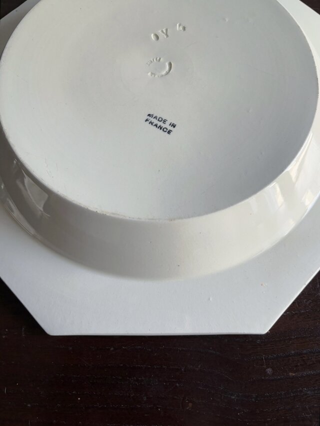 クレイユモントロー クレイユエモントロー オクトゴナル 深大皿