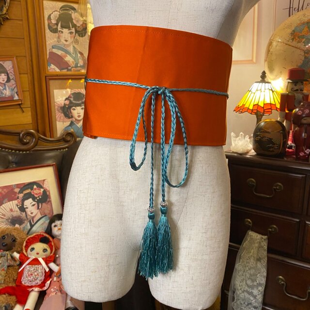 和洋折衷 名古屋帯 サッシュベルト 和装アクセサリー 飾り帯 古着着物