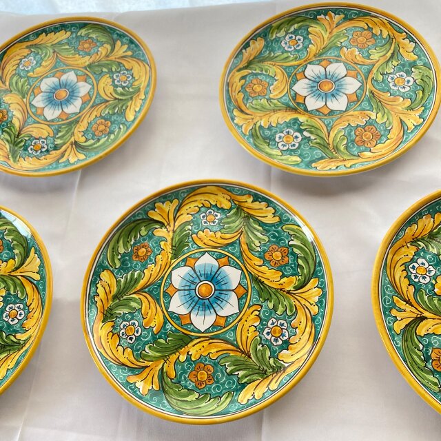 絵皿 26cm GEO039 マヨリカ焼き イタリア陶器 シチリア | iichi 日々の