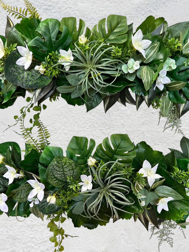 光触媒 人工観葉植物 ウォールグリーン フェイクグリーン 壁掛け70482