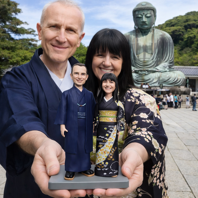 写真から作るオーダーメイドフィギュア｜カップルそっくり似顔人形