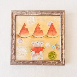 原画・シャボン玉〜ふわゆらキラリ（額装）受注製作 | iichi 日々の