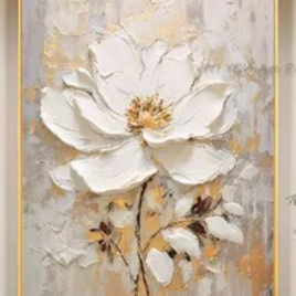 60×40cm】テクスチャーアート キャンバスアート 花 おしゃれ