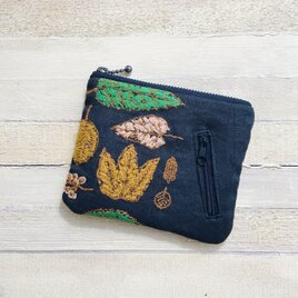 z347○ファスナーポーチ（ミナペルホネン刺繍生地使用） | iichi 日々
