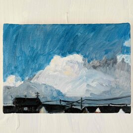 絵画「夕方の住宅街」F15・油彩画・原画・裏紐付き | iichi 日々の