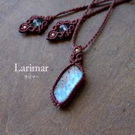 アマゾナイト（ロシア産）マクラメ編みペンダントネックレス 天然石