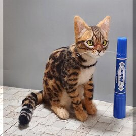羊毛フェルト 猫 サイベリアン ねこ ネコ 猫フィギュア | iichi 日々の