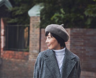 MARA マーラ エッジアップセーラーハット YOKOI BERET ブラウン [YO