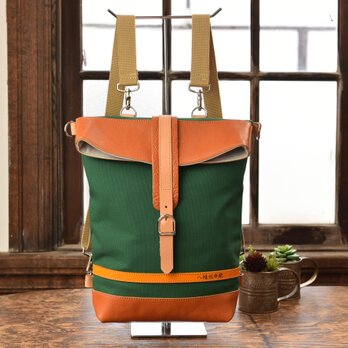 Cogocoro(コゴコロ） 高島帆布と牛革を使った八幡帆布鞄シリーズ 作品