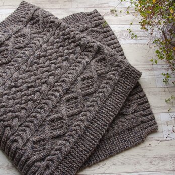 アラン模様ブランケットの通販 | iichi 日々の暮らしを心地よくする