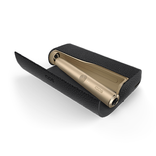 IQOS イルマ プライム レザーフルラップカバー オブシディアンブラック