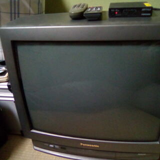 Panasonic製ブラウン管テレビ（TH-21ZA3）後付け地デジチューナー付き