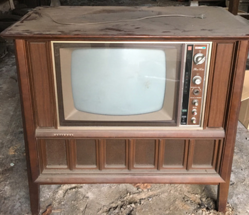 ☆無料でお譲りします！☆National ナショナル 古いブラウン管テレビ