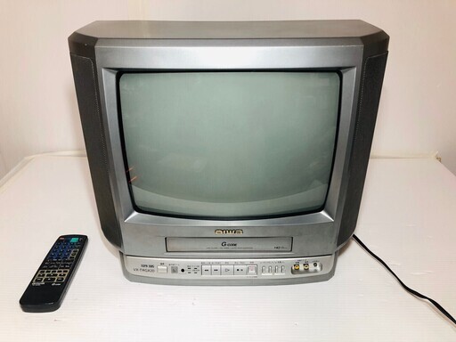 AIWA(アイワ)☆テレビデオ☆ビデオ一体型ブラウン管テレビ☆14インチ