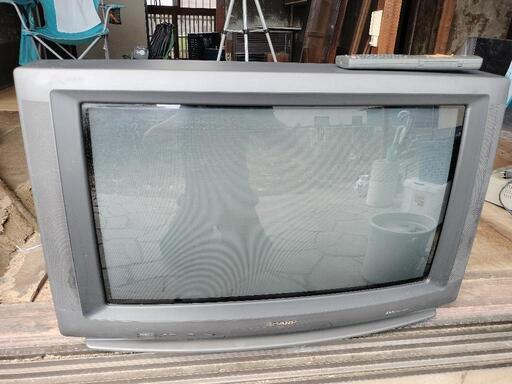 ブラウン管テレビ SHARP 28C-W65 アンティーク 昭和レトロ (便利屋 大