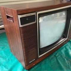 売約済】 美品 年代物ブラウン管TV 電源OK 18インチ 松下電器