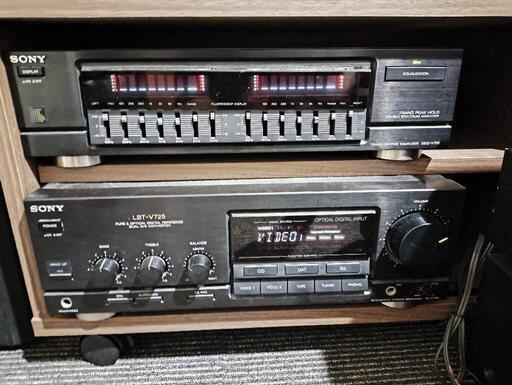 SONY LBT-V725 リモコン、ターンテーブル、説明書なし不具合あり
