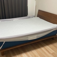 無印ダブルベッドの中古が安い！激安で譲ります・無料であげます