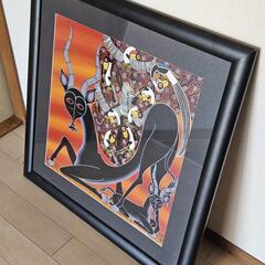 アフリカ 絵画 アート ティンガティンガ チワヤ レイヨウ 鳥 楽園 動物園