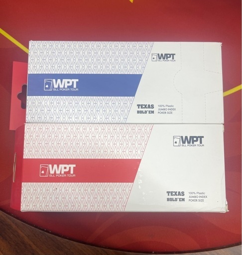 ポーカー用プラスチックトランプ 防水（赤・青10セット) 販売済み