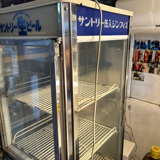 冷蔵ショーケースアンティークサントリー昭和レトロジャンク (60年代