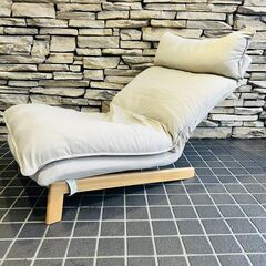 12/8販売済KI】MUJI ハイバックリクライニングソファ 1人掛けソファー