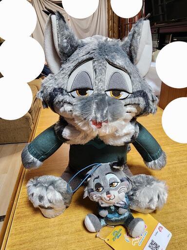 ズートピア2 パウバート大小2体 山田涼介 (鈴々) 枚方公園のおもちゃ