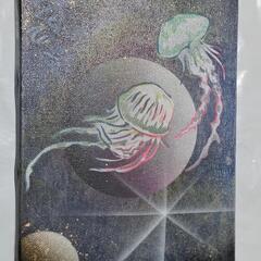 スプレーアートエデン直筆サイン付きSMキャンパス複製画 (にゃっき