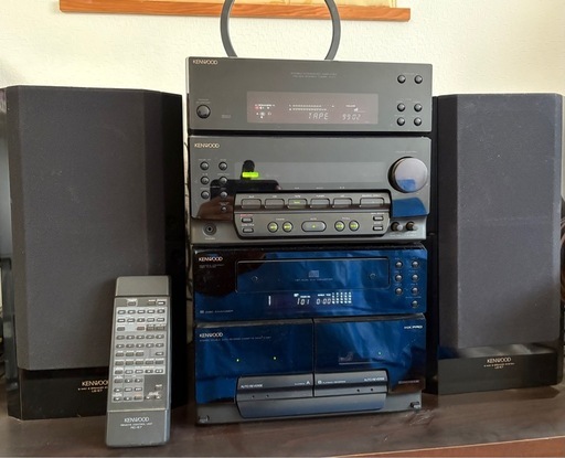 KENWOOD XJ5M アローラミニコンポ リモコン付き (ma) 十日市場の