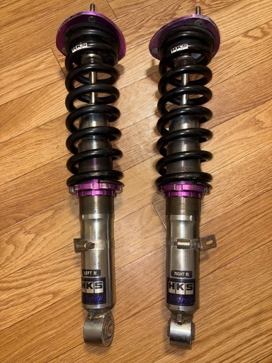 HKS 車高調 2本 抜け固着無し17クラウン チェイサー マークII クレスタ