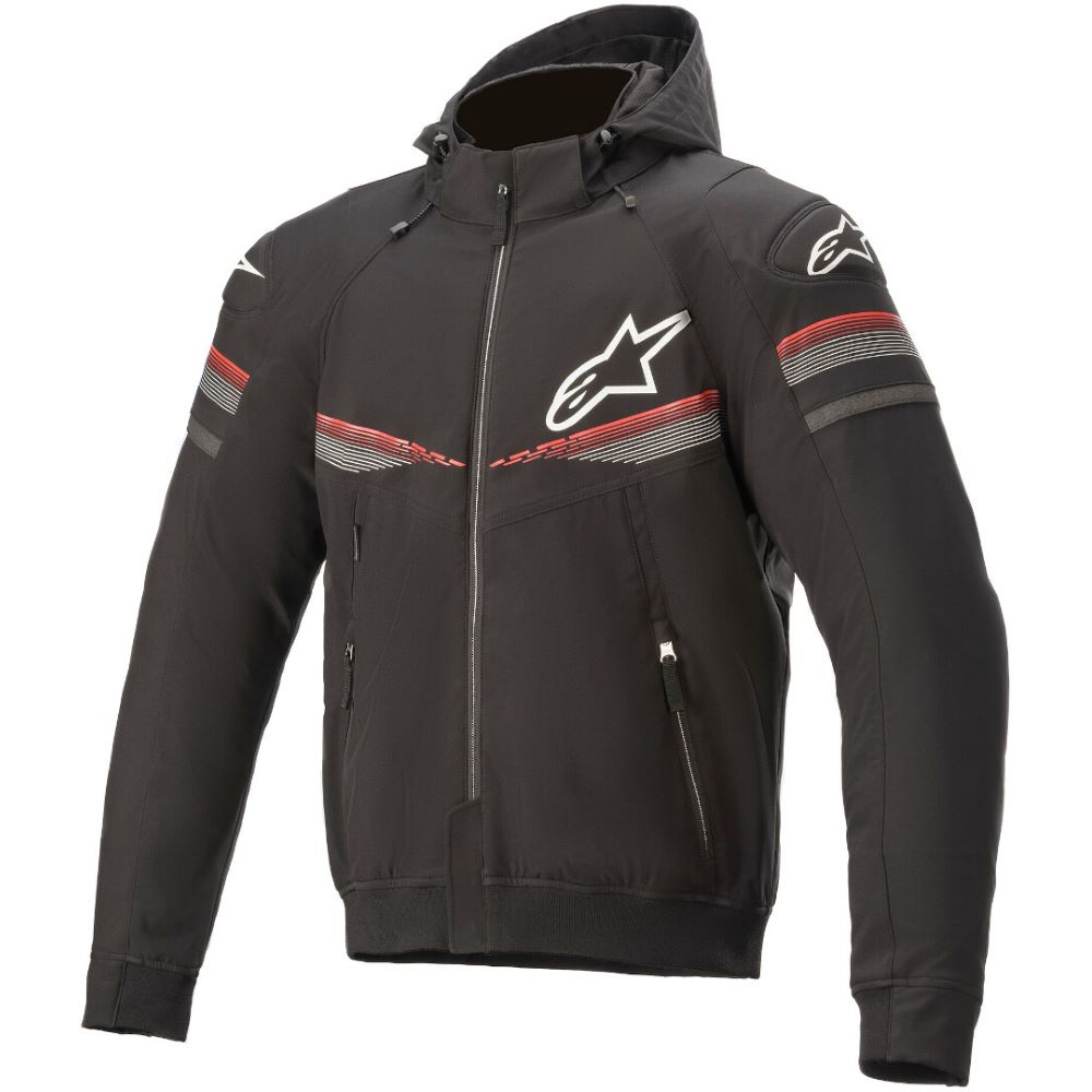 Alpinestars Sektor V2 Tech Hoodie - Black/Red - FREE Delivery